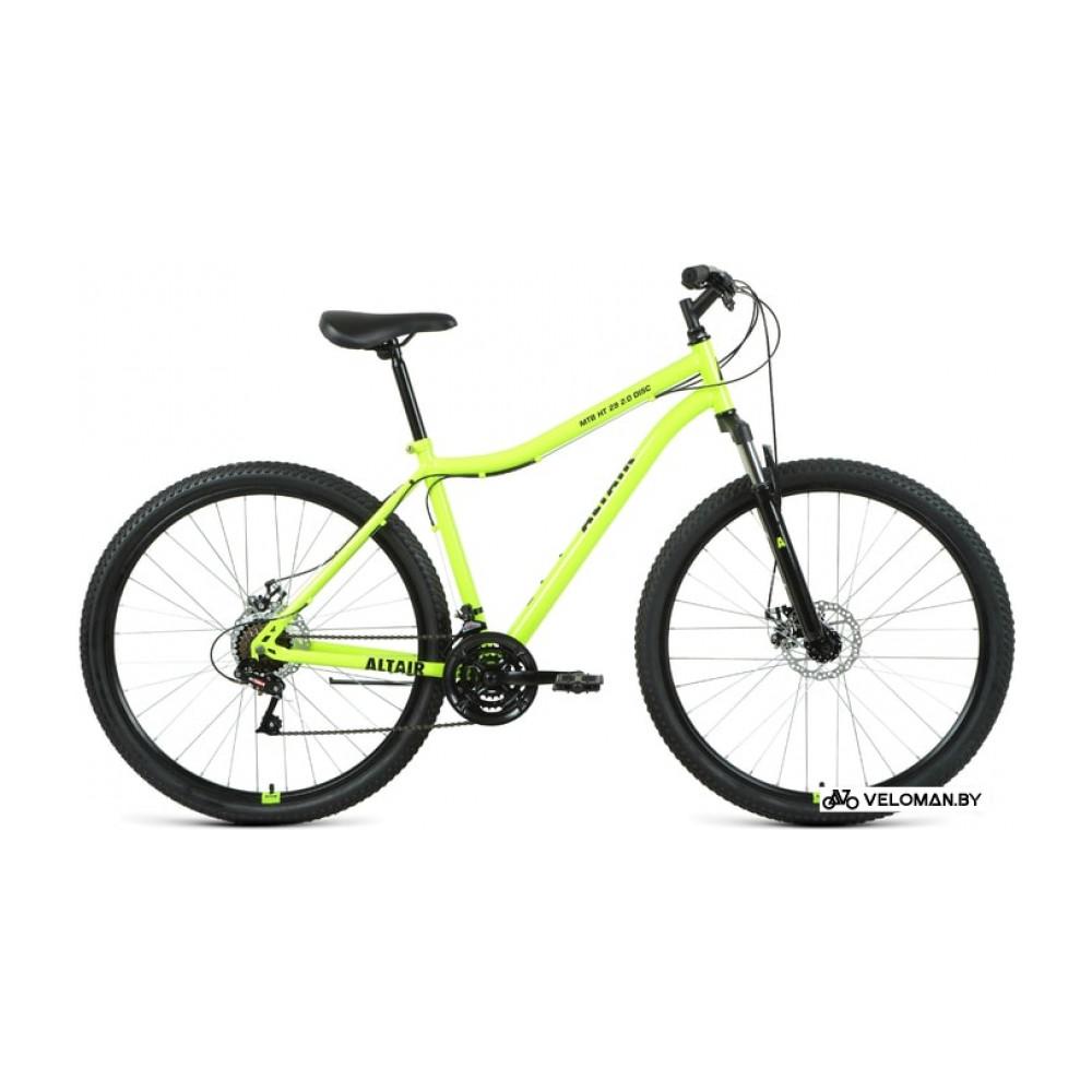 Велосипед Altair MTB HT 29 2.0 disc р.19 2021 (ярко-зеленый)