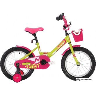 Детский велосипед Novatrack Twist 12 121TWIST.GNP20 (салатовый/розовый, 2020)