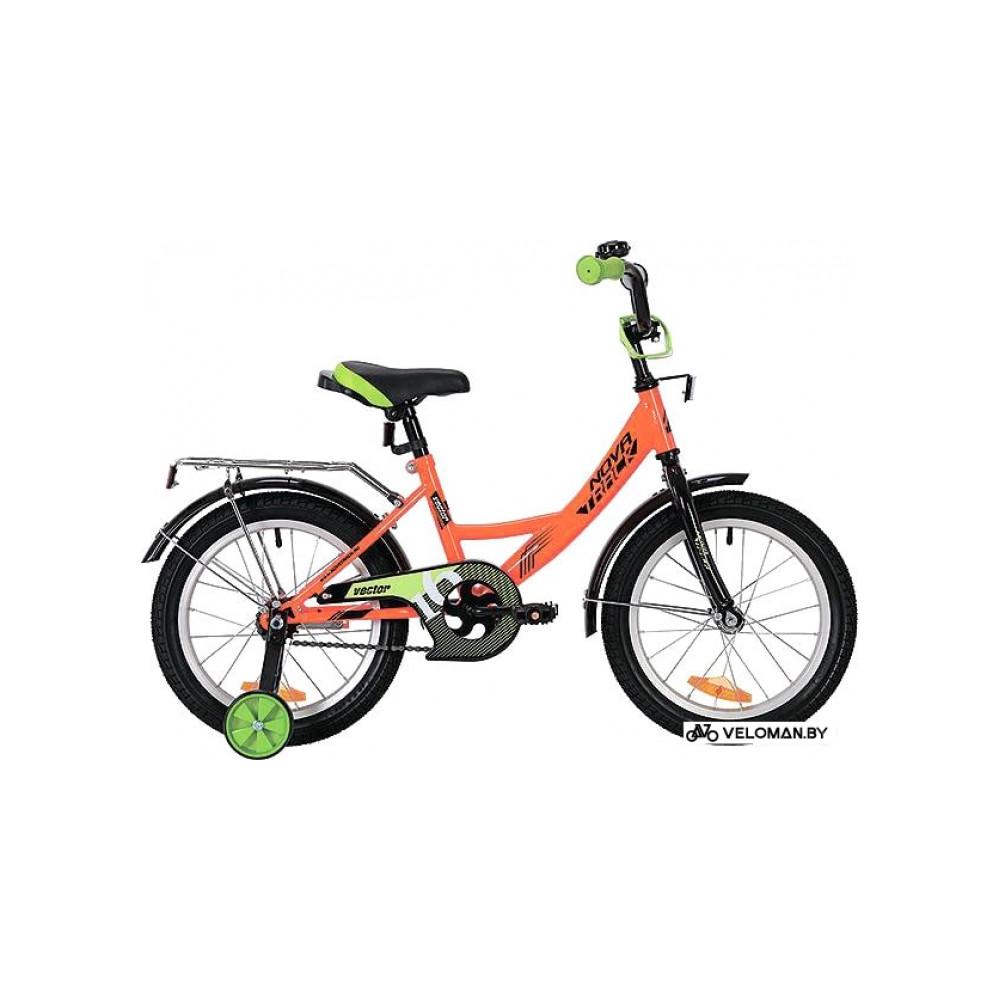 Детский велосипед Novatrack Vector 18 (оранжевый, 2019)