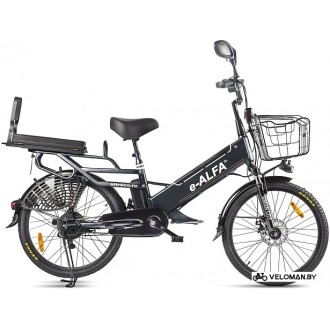 Электровелосипед городской Eltreco Green City E-Alfa GL 2021 (черный)