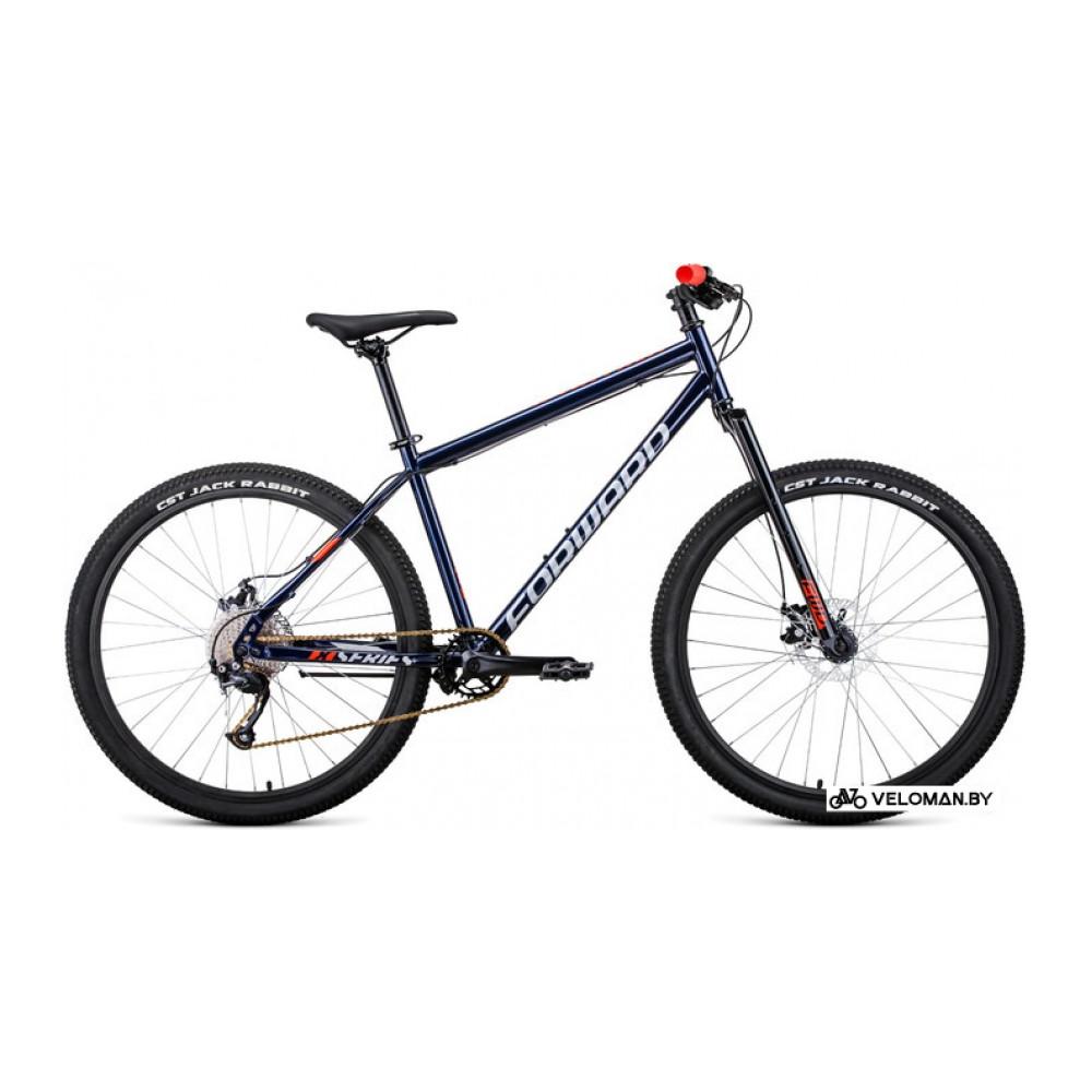 Велосипед горный Forward Sporting 27.5 X D р.17 2022 (темно-синий/красный)