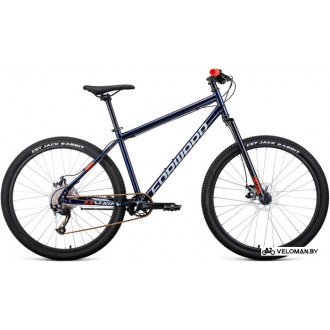 Велосипед горный Forward Sporting 27.5 X D р.17 2022 (темно-синий/красный)