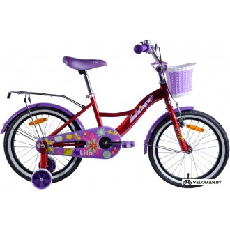 Детский велосипед AIST Lilo 18 (бордовый/фиолетовый, 2020)