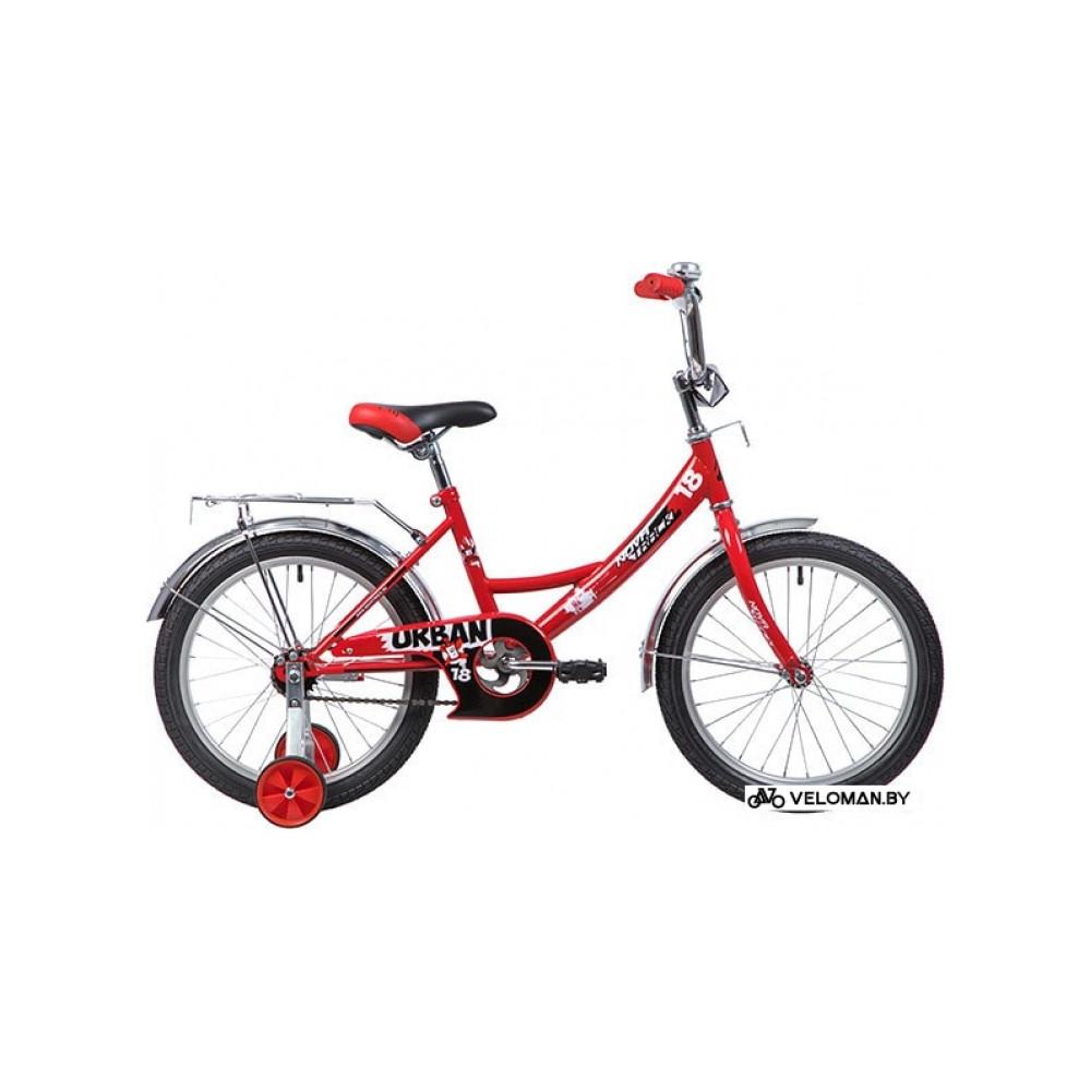 Детский велосипед Novatrack Urban 18 (красный/черный, 2019)
