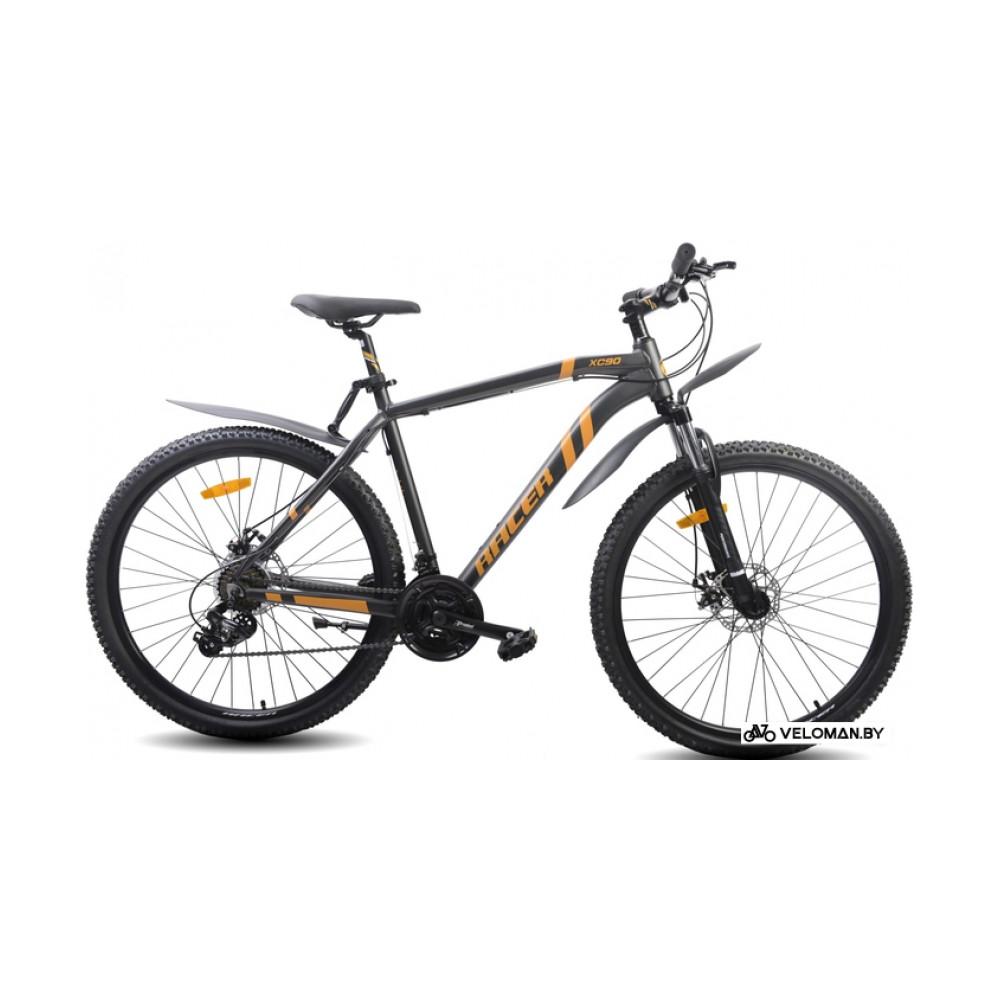 Велосипед горный Racer XC90 27.5 2022 (серый/желтый)