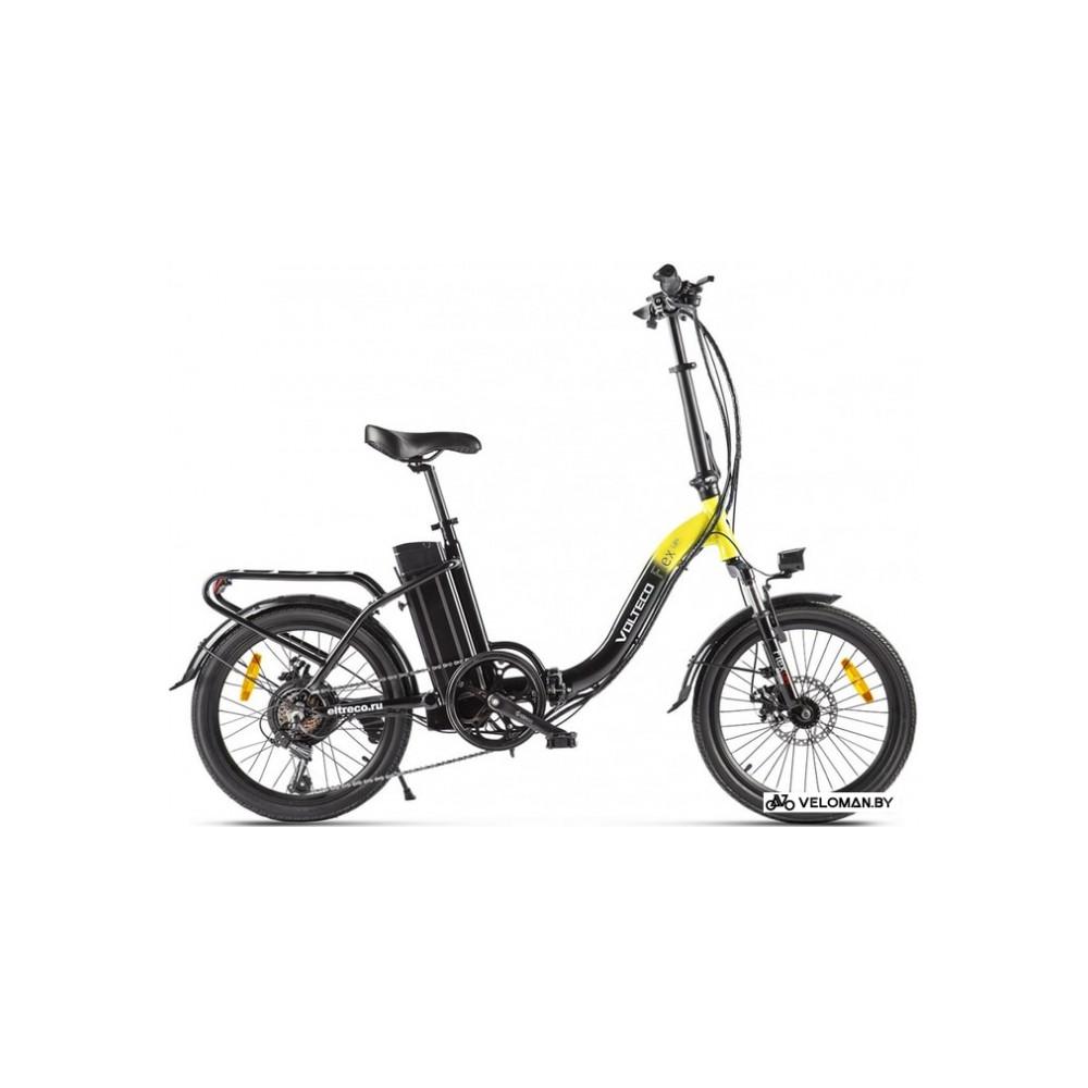 Электровелосипед городской Volteco Flex Up! (черный/желтый)