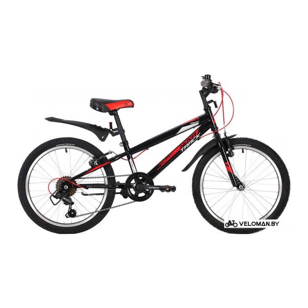 Детский велосипед Novatrack Racer 20 20SH6V.RACER.BK20 (черный/красный, 2020)