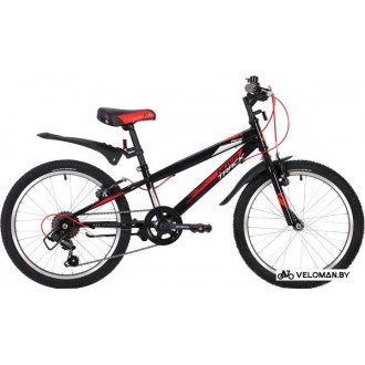 Детский велосипед Novatrack Racer 20 20SH6V.RACER.BK20 (черный/красный, 2020)