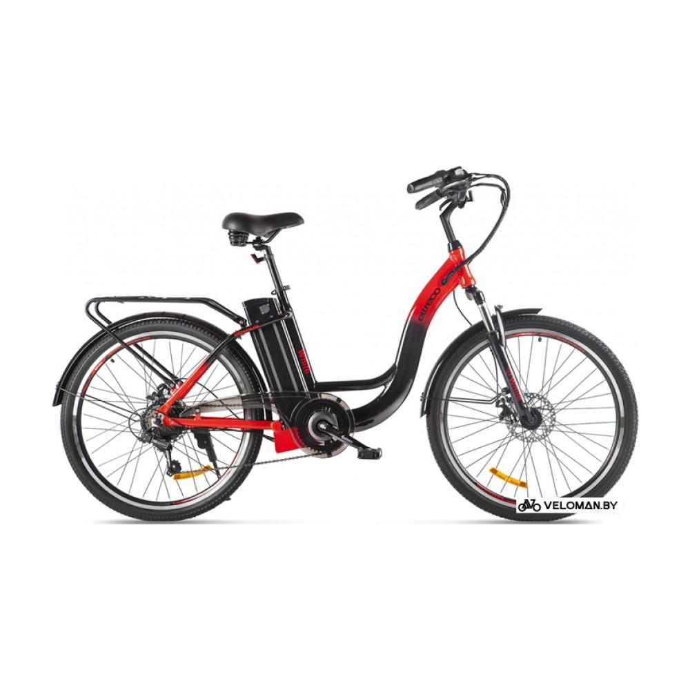 Электровелосипед Eltreco White 2022 (черный/красный)
