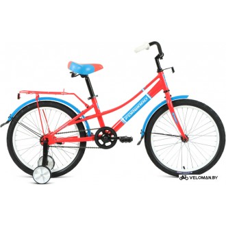 Детский велосипед Forward Azure 20 2022 (коралловый/голубой)