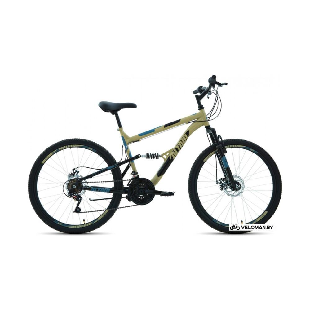 Велосипед горный Altair MTB FS 26 2.0 D р.16 2022 (бежевый)