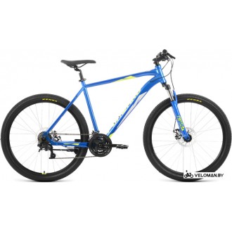 Велосипед горный Forward Apache 27.5 2.2 D р.21 2022 (синий/зеленый)
