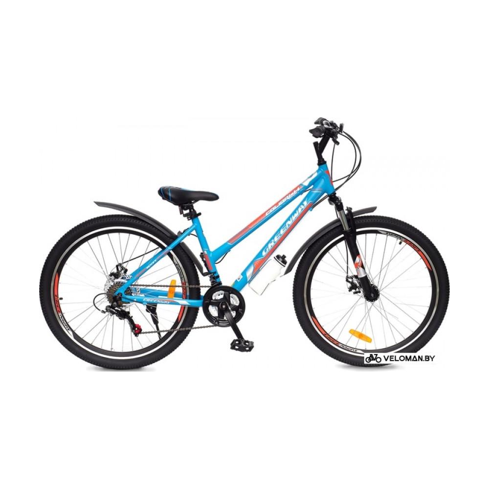 Велосипед Greenway Colibri-H 27.5 р.16 2021 (синий/оранжевый)