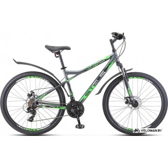 Велосипед горный Stels Navigator 710 MD 27.5 V020 р.18 2021 (антрацит/зеленый)