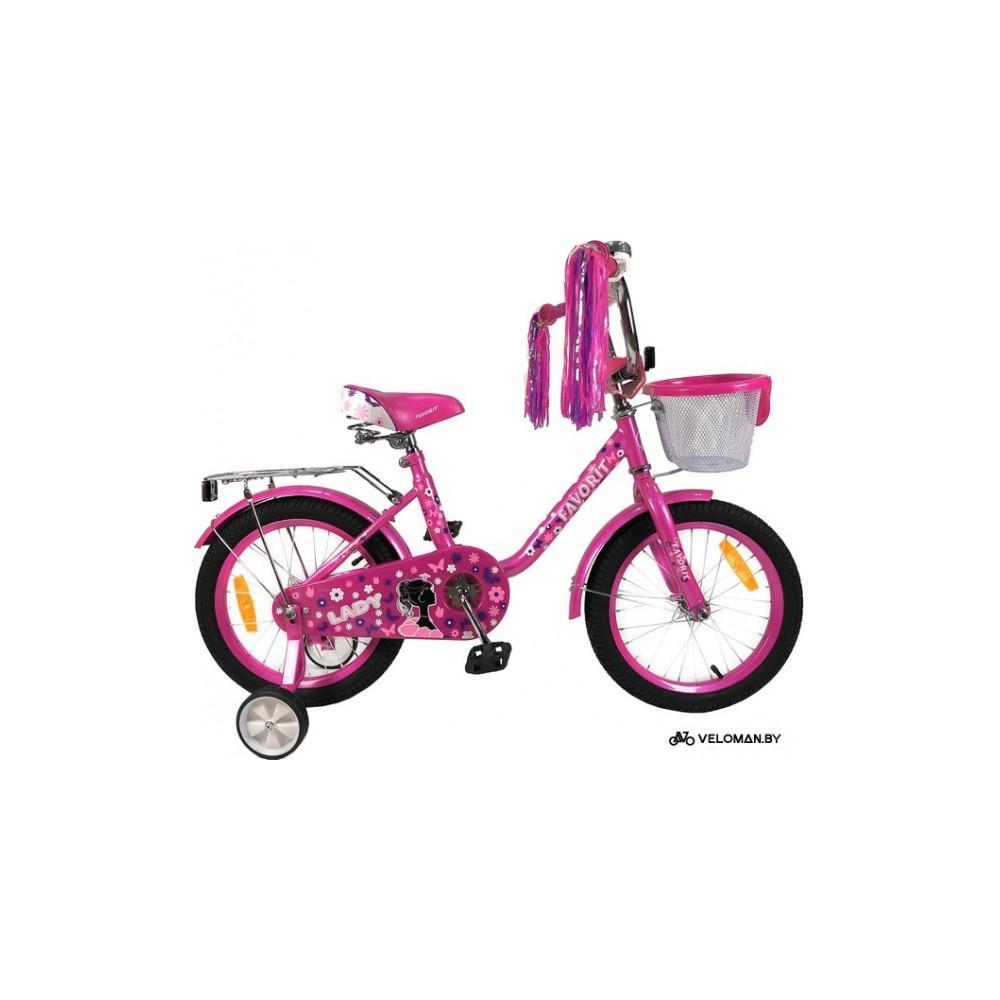 Детский велосипед Favorit Lady 14 (розовый, 2019)