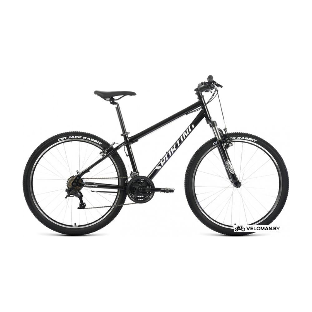 Велосипед горный Forward Sporting 27.5 1.2 р.17 2022 (черный/серебристый)