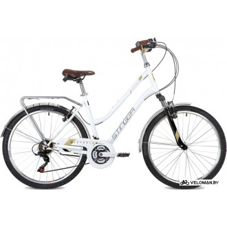 Велосипед городской Stinger Victoria 26 р.15 2022 (белый)