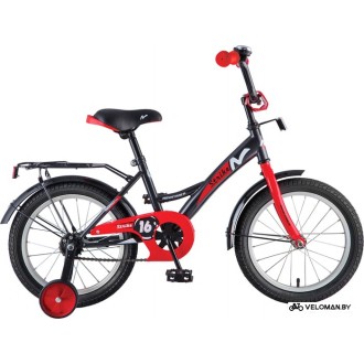 Детский велосипед Novatrack Strike 14 (черный/красный)