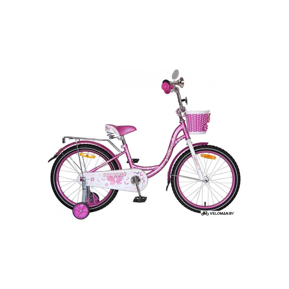 Детский велосипед Favorit Butterfly 20 (розовый/белый, 2019)