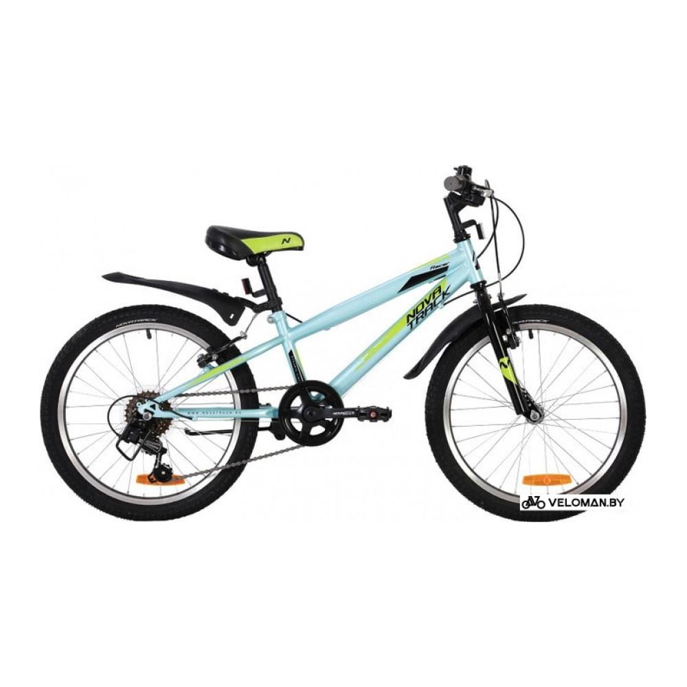 Детский велосипед Novatrack Racer 20 20SH6V.RACER.BL20 (голубой/черный, 2020)