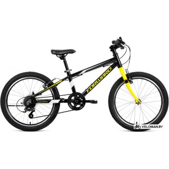 Детский велосипед Forward Rise 20 2.0 2022 (черный/желтый)