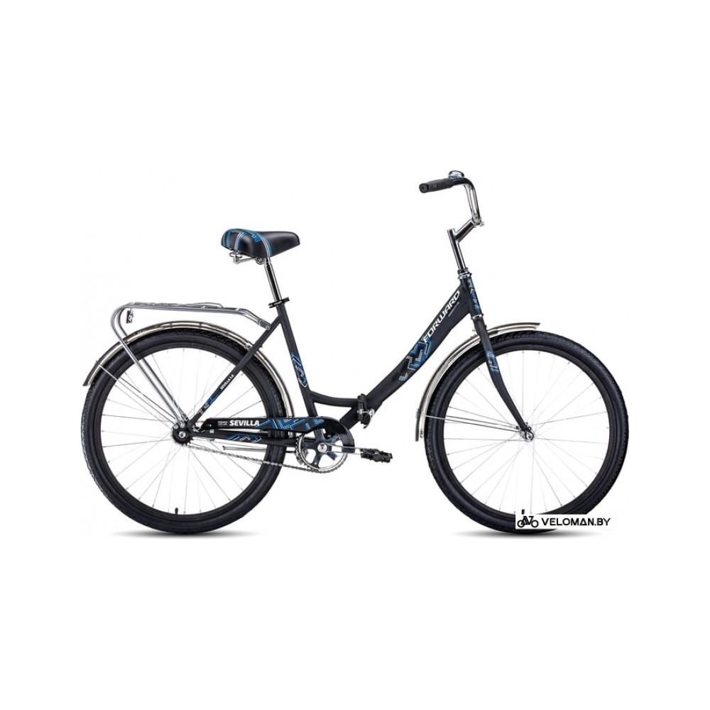 Велосипед городской Forward Sevilla 26 1.0 2020 (черный)
