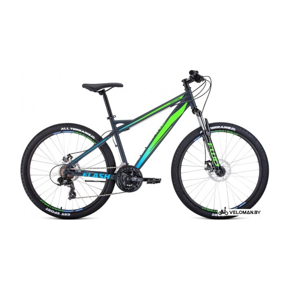 Велосипед Forward Flash 26 1.2 р.17 2021 (черный/зеленый)
