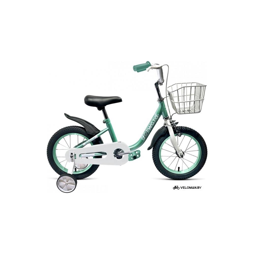 Детский велосипед Forward Barrio 14 (зеленый/белый, 2019)