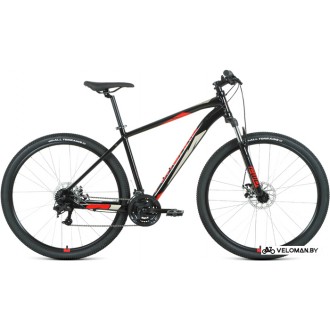Велосипед горный Forward Apache 29 2.2 D р.17 2022 (черный/красный)
