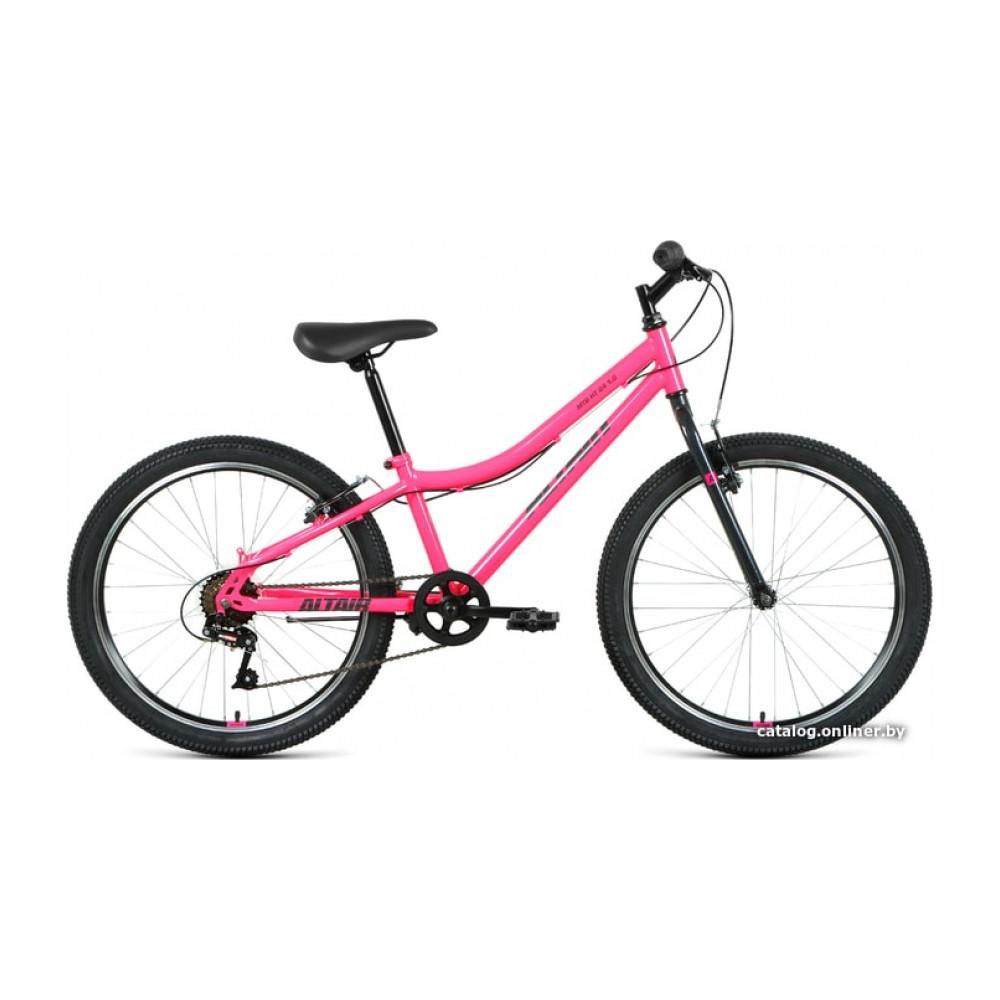 Велосипед горный Altair MTB HT 24 1.0 2021 (розовый/серый)
