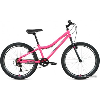 Велосипед горный Altair MTB HT 24 1.0 2021 (розовый/серый)