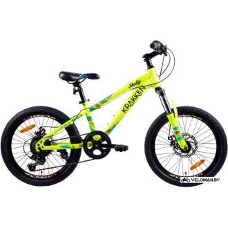 Детский велосипед Krakken Skully 20 2021 (желтый)