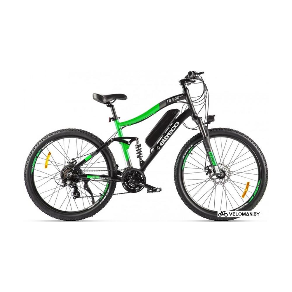 Электровелосипед горный Eltreco FS900 new (черный/зеленый)