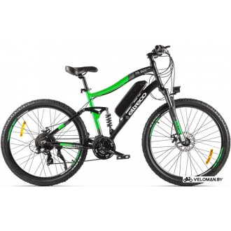 Электровелосипед горный Eltreco FS900 new (черный/зеленый)
