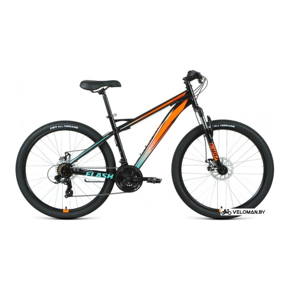 Велосипед горный Forward Flash 26 2.2 S disc р.17 2021 (черный/оранжевый)