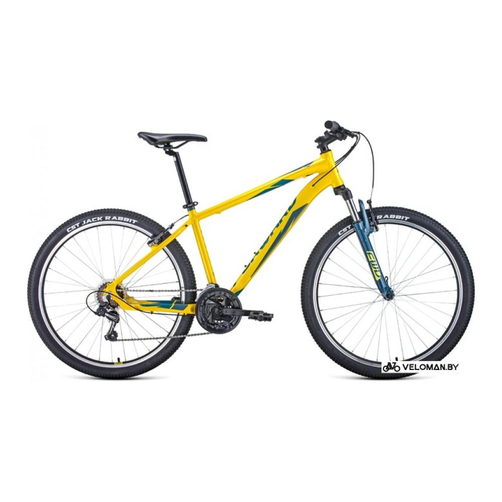Велосипед Forward Apache 27.5 1.0 р.19 2021 (желтый)