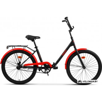 Велосипед AIST Smart 24 1.1 2022 (черный/красный)