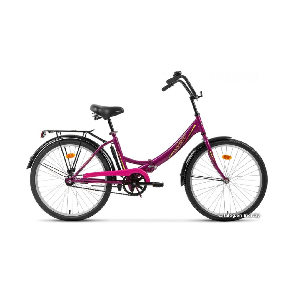 Велосипед городской AIST Smart 24 1.0 2021 (фиолетовый)