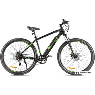 Электровелосипед горный Eltreco Ultra Lite 2022 (черный/зеленый)