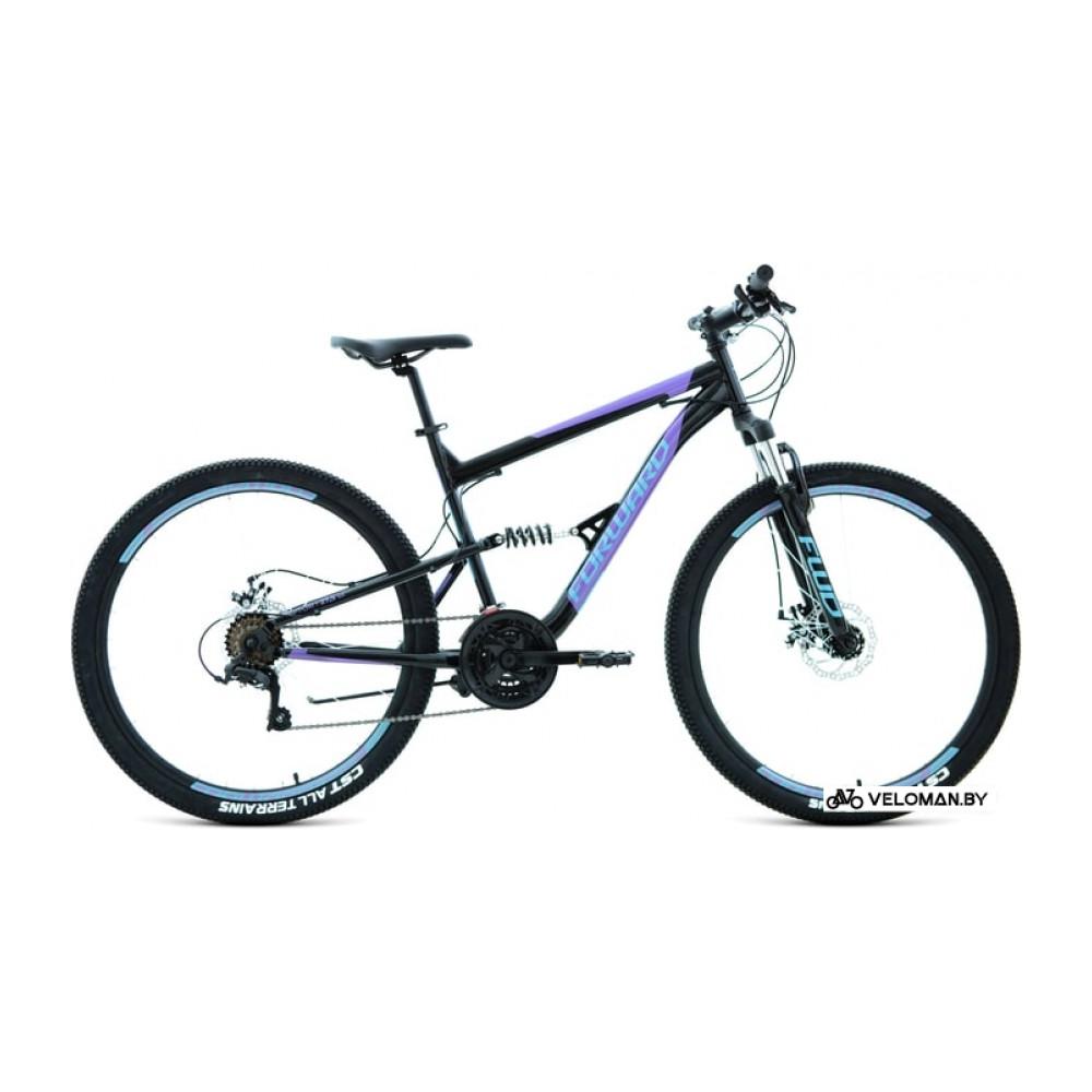 Велосипед Forward Raptor 27.5 2.0 disc р.18 2021 (черный/фиолетовый)