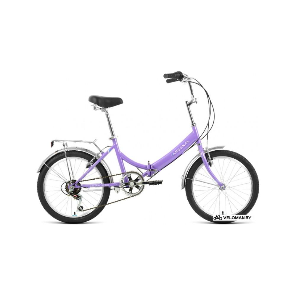 Велосипед городской Forward Arsenal 20 2.0 2022 (фиолетовый)