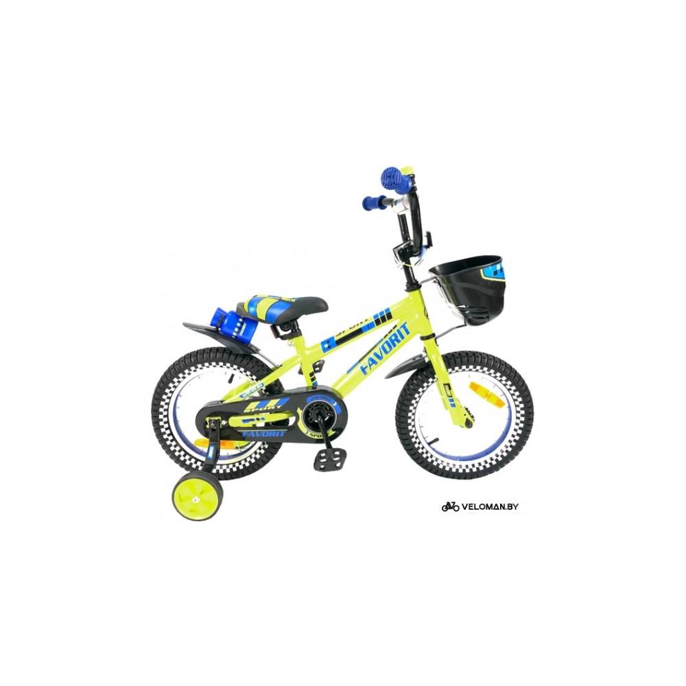 Детский велосипед Favorit Sport 14 (лайм, 2019)