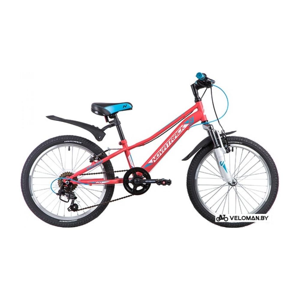 Детский велосипед Novatrack Valiant 20 (красный/белый, 2019)
