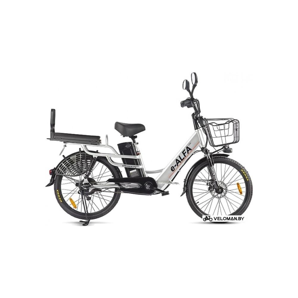 Электровелосипед городской Eltreco Green City E-Alfa Lux 2021 (серебристый)