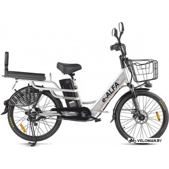 Электровелосипед городской Eltreco Green City E-Alfa Lux 2021 (серебристый)