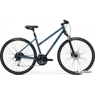 Велосипед Merida Crossway L 100 L 2021 (бирюзовый/серебристый)