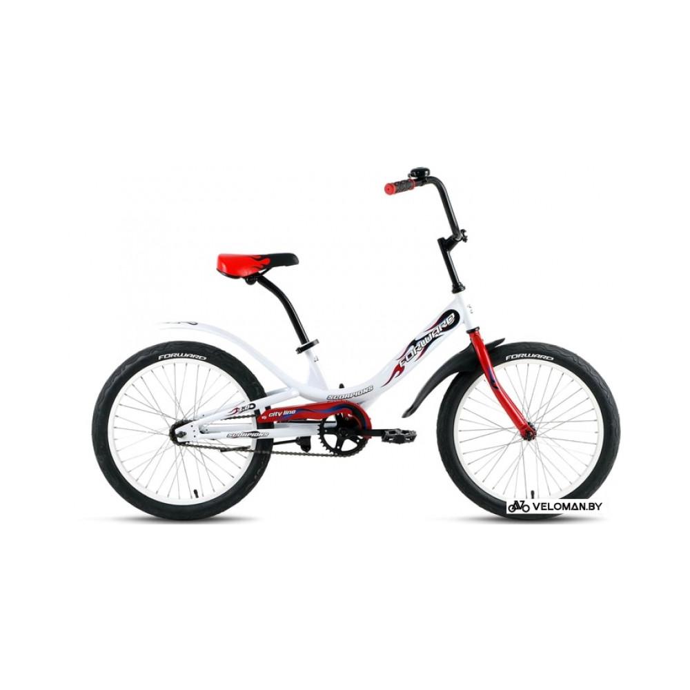Детский велосипед Forward Scorpions 20 1.0 2020 (белый)