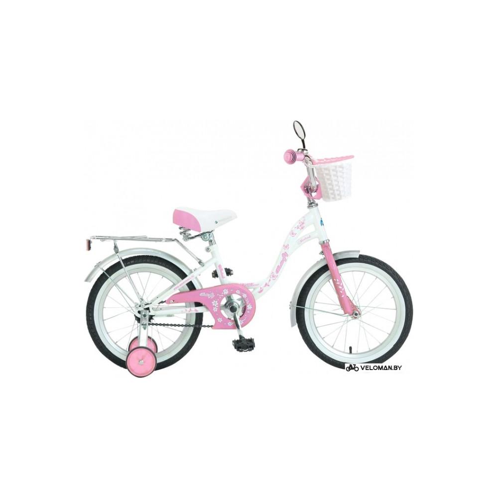 Детский велосипед Novatrack Butterfly 20 (белый/розовый)