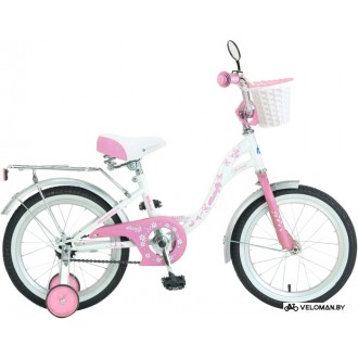 Детский велосипед Novatrack Butterfly 20 (белый/розовый)