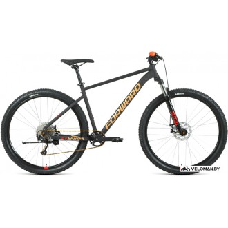 Велосипед горный Forward Sporting 29 XX D р.21 2022 (черный матовый/золотистый)